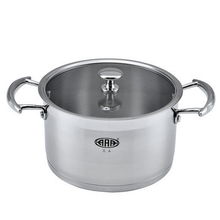 欧典304不锈钢三层复合底24高汤锅 坚固耐用，演绎厨房炖煮艺术